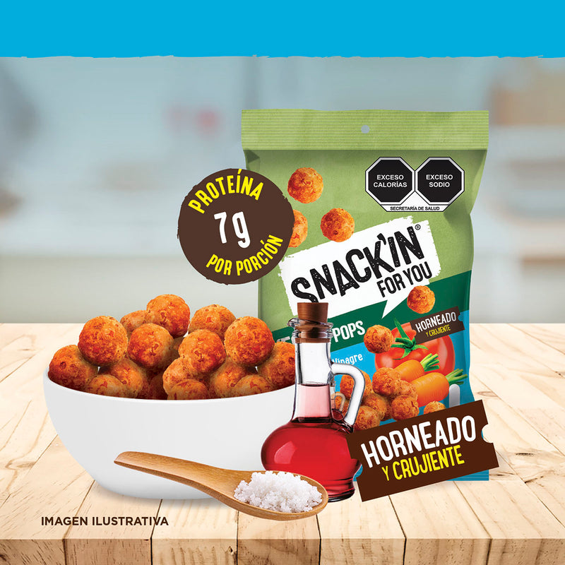 Veggie Pops Sal y Vinagre SNACK’IN FOR YOU 35 g