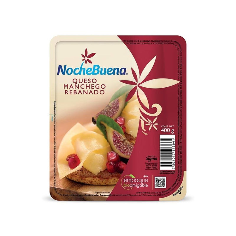 Queso Manchego Rebanado Nochebuena 400 g