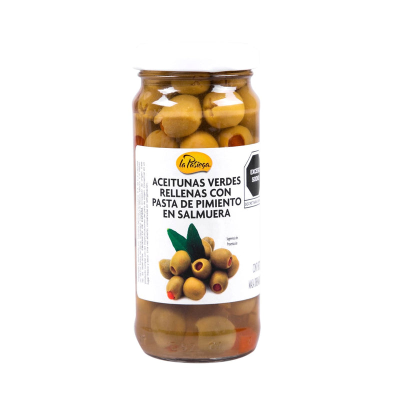 Aceitunas Verdes Rellena de Pimiento La Pasiega 240 g