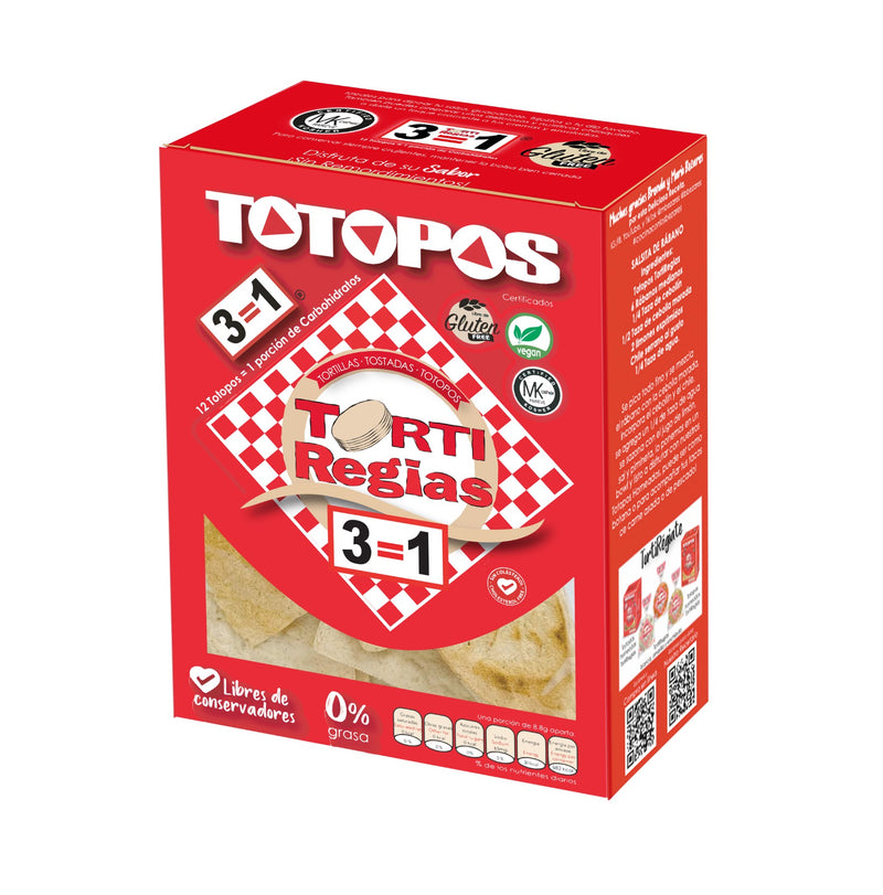 Totopos de Maíz TortiRegias 200 g